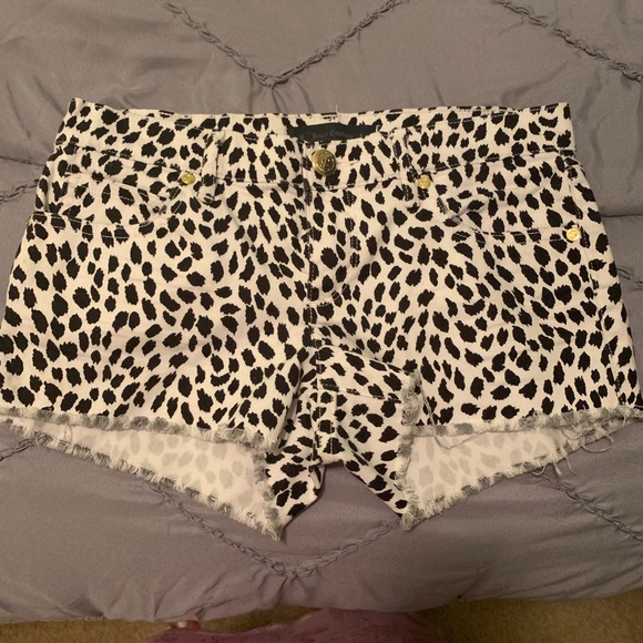 Juicy Couture Pants - Juicy Couture cheetah print shorts